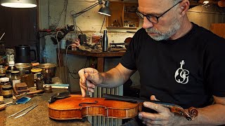 Watch me Transform a Violin 🎻 from unplayable straight from the workshop to beautiful Instrument 🎶 [upl. by Akym]