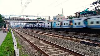 Up SEALDAH GEDE Local is skipping with hammering track sounds [upl. by Ecirahc]