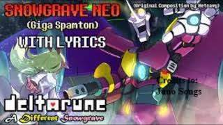 Snowgrave NEO GIGA SPAMTON Theme WITH LYRICS 1 hour mix credits to JunoSongs [upl. by Lester]