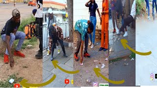 BEST OF THE DROPPING MONEY PRANK 🔥💰😂trending cyprianjoker prankster viralvideo suggestion [upl. by Milo]