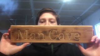 Router Wood Carving  Man Cave [upl. by Yma]