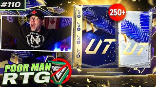 TOTY ROAD TO GLORY PACK SPAM 250 PACKS OPENING TODAY  RTG 110  FC24 [upl. by Lahsiv]