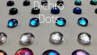 Dichroic glass dotsStart to finishkiln fire Earringsjewelry making endless colors fused glass [upl. by Rausch]