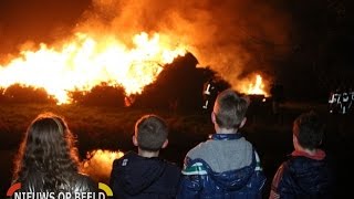 Kerstboomverbranding Krimpen aan den IJssel gemkadij [upl. by Noek698]