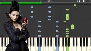 quotLove Doesnt Stand A Chancequot  Once Upon A Time Piano Tutorial Synthesia [upl. by Doownel]