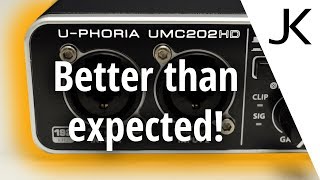 Behringer UMC202HD review with noise measurement [upl. by Aneral192]