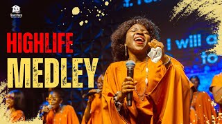 HIGHLIFE MEDLEY  THE ANOINTED  HARVESTHOUSE CHRISTIAN CENTER [upl. by Tranquada]