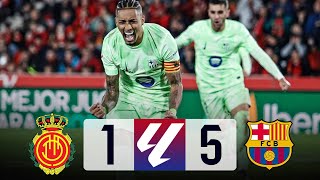 Mallorca vs Barcelona 15 La Liga 202425  MATCH REVIEW [upl. by Nauh]