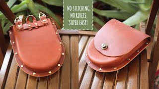 The Easiest Leather Bag To Make [upl. by Canfield880]