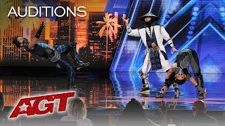 WOW EPIC Dance Crew Delivers Mortal Kombat x Street Fighter Show  Americas Got Talent 2019 [upl. by Shem]