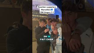 Reactions des supporters Marseillais 😭 OM vs Angers 11 ⚽️ interview om ligue1 marseille fyp [upl. by Silisav]