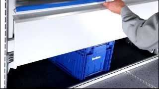 Sortimo Fahrzeugeinrichtungen Liftklappe  Van racking liftup flap [upl. by Seuqirdor]