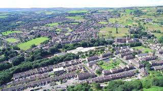 Golcar 4K Drone 13 Aug 17  from Longwood edge 1 [upl. by Daloris]