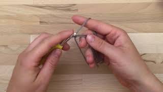 How to crochet  Magic Ring for the lefthanded [upl. by Anert]