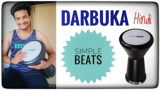 🪘 Darbuka  Simple Beats  Lesson in Hindi darbuka lesson tutorial percussion [upl. by Hayidan]