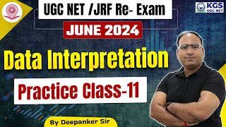 UGC NETJRF RE Exam June 2024  UGC NET Data Interpretation  Practice Class 11  Deepanker Sir [upl. by Ednalrym]