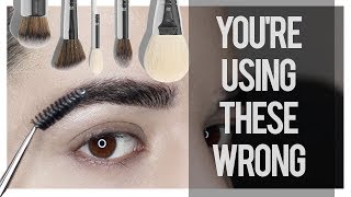 YOURE USING YOUR MAKEUP BRUSHES WRONG [upl. by Rolland]