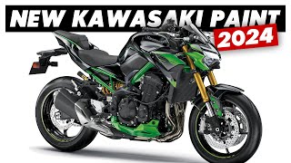 New 2024 Kawasaki Colours Announced Z900 ZH2 ZX10R amp More [upl. by Atnoled121]