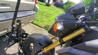 Honda Grom Trailer Hitch Carrier [upl. by Relyuc]