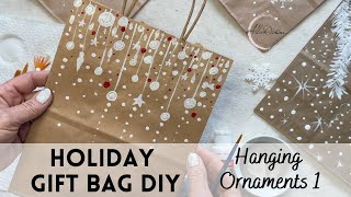 Gift Bag Crafts  Simple Hanging Ornaments Design [upl. by Esadnac651]