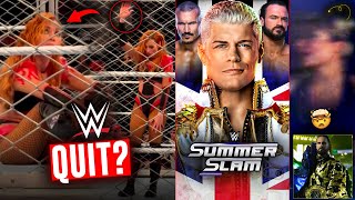 OMG Becky Lynch QUITS WWE After RAW 😱 GOODBYE  SummerSlam UK Seth Rollins  Alexa SPOTTED WWE [upl. by Lemyt]