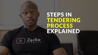 STEPS IN TENDERING PROCESS EXPLAINED [upl. by Halford222]