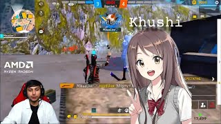 Hinata queen and rs queen two princess fight with eachother 🧐 viralnonstopgaming freefire smooth [upl. by Eleonora]