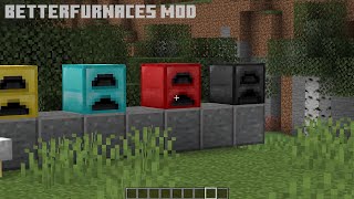 Minecraft mods Review  Better Furnaces  One of the best minecraft mod [upl. by Shull]