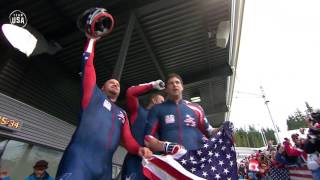 Team USA Olympic Anniversary  FourMan Bobsled Vancouver 2010 [upl. by Yenohtna]