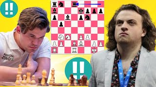 Masterclass chess game 528 Hans Niemann vs Magnus Carlsen [upl. by Yenaffit]