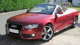 Audi A5 cabriolet 30 V6 TDI Ambition Luxe Full Options airscarf bordeaux zerostressauto [upl. by Wartow]