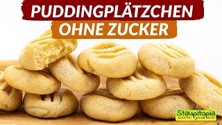 Puddingplätzchen ohne Zucker 😍 [upl. by Nimrak]