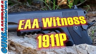 A Plastic 1911 The EAA Witness 1911P 45 ACP—Full Review [upl. by Iztim]