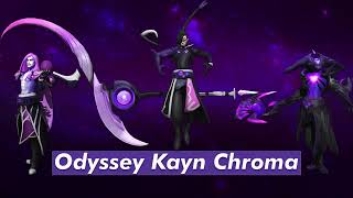 Odyssey Kayn Chromas skins  League of Legends [upl. by Akcire]