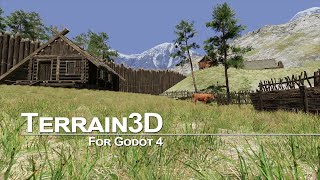 Using Terrain3D in Godot 4  Part 2 [upl. by Ayirp]