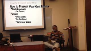 How To Present an Oral Book Report [upl. by Haile]