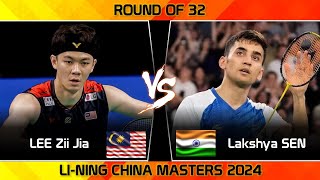 LEE Zii Jia MAS vs Lakshya SEN IND  China Masters 2024 Badminton [upl. by Tigram]