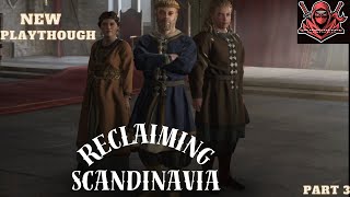 Nordic Thrones Conquering Scandinavia in Crusader Kings 3 Ep 3 [upl. by Hayalat]