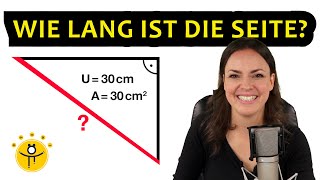 Wie lang ist die Seite – Geometrie Dreieck [upl. by Yeniffit964]