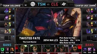 TSM vs CLG Game 1  Semifinals Season 4 NA LCS Spring 2014 Playoffs  CLG vs TSM G1 [upl. by Mcnelly]