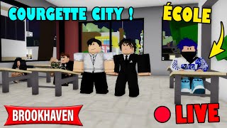 Live Roblox Brook Haven  L ÉCOLE RP À Courgette City  En Vocal 😁 BROOKHAVEN RP STORY [upl. by Bentley112]