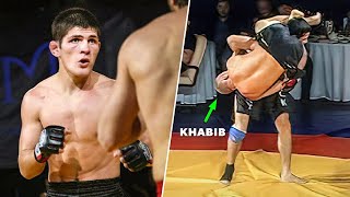 NeverBeforeSeen Crazy Khabibs Early Career Fights and Amateur Loss [upl. by Euqnom536]