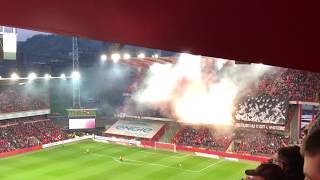 Le chaudron en ébullition  Standard de Liège vs Anderlecht Match arrêté PlayOffs 1  2k19 [upl. by Ankney720]