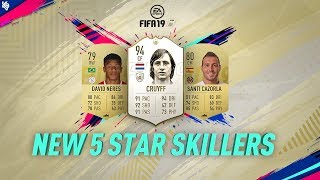 New 5 Star Skillers ft Cruyff  FIFA 19 Ultimate Team [upl. by Elfie905]