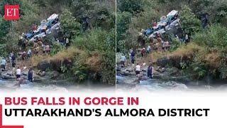 Ukhand Over 20 people killed after Garwal Motors Users’ bus falls into gorge near Almora border [upl. by Rigby]