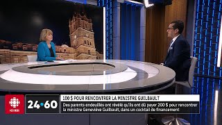 100  pour rencontrer la ministre Geneviève Guilbault  24•60 [upl. by Sosanna]