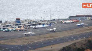 Madeira Airport Live Action LPMA Spotter ✈️ 07102024 [upl. by Gleda]