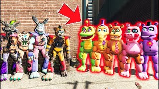 RUIN ANIMATRONICS vs MEDIOCRE MELODIES ANIMATRONICS GTA 5 FNAF Mods [upl. by Cruce]