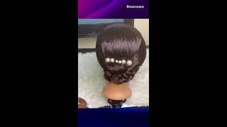 SIMPLE HAIR STYLEsaree hairstylessaree fashion bridal hairstyles [upl. by Hagar]