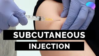 Subcutaneous Injection SC injection  OSCE Guide  UKMLA  CPSA [upl. by Eneres731]